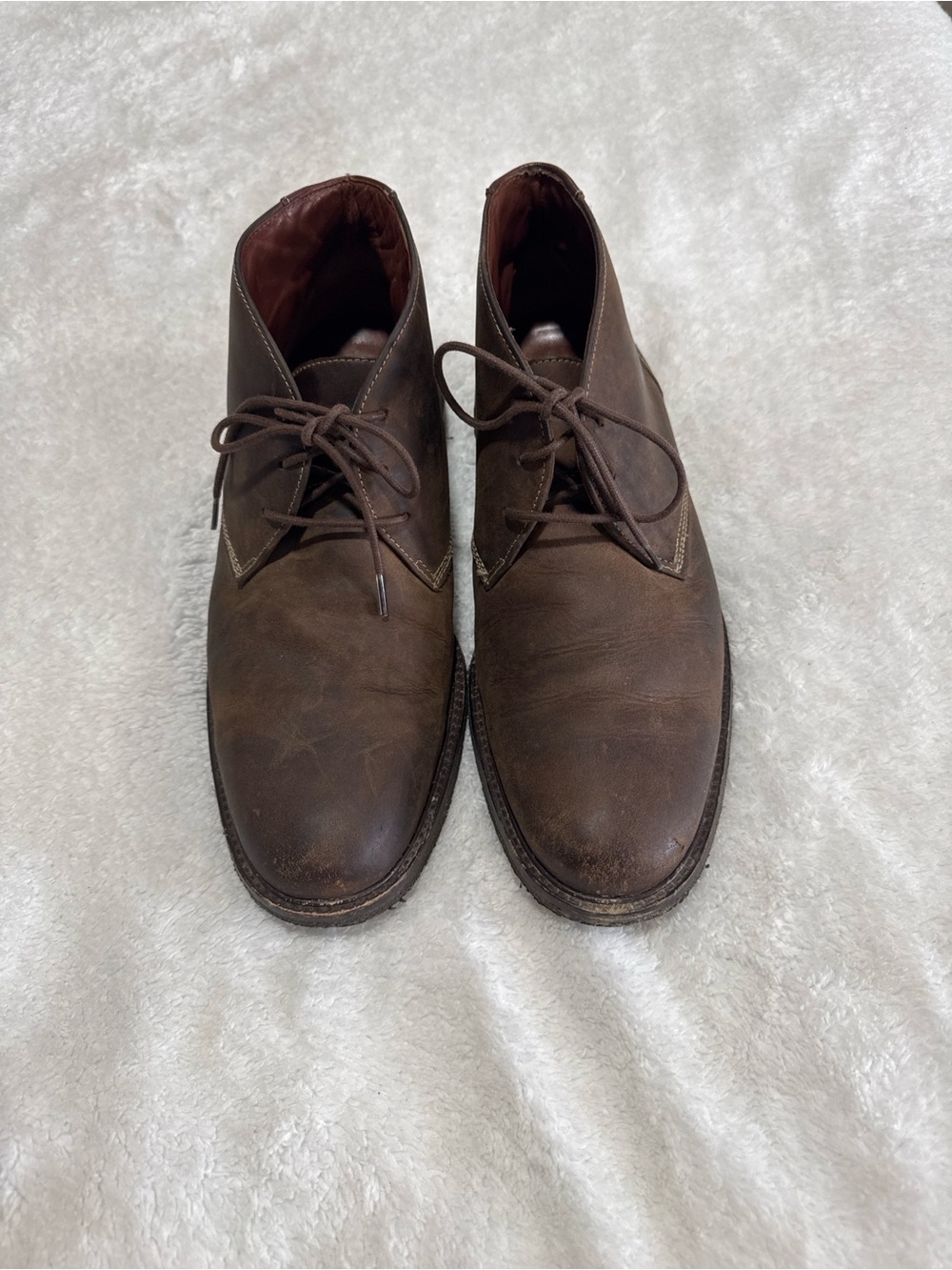 Johnston & Murphy Brown Leather Chukka Derby Boots